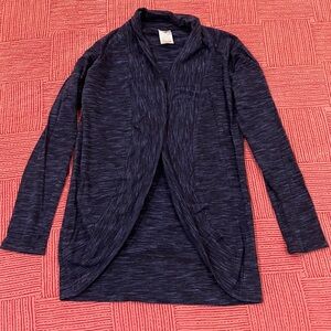 Women’s small J76 bamboo blend Blue Open-Front Cardigan sweater